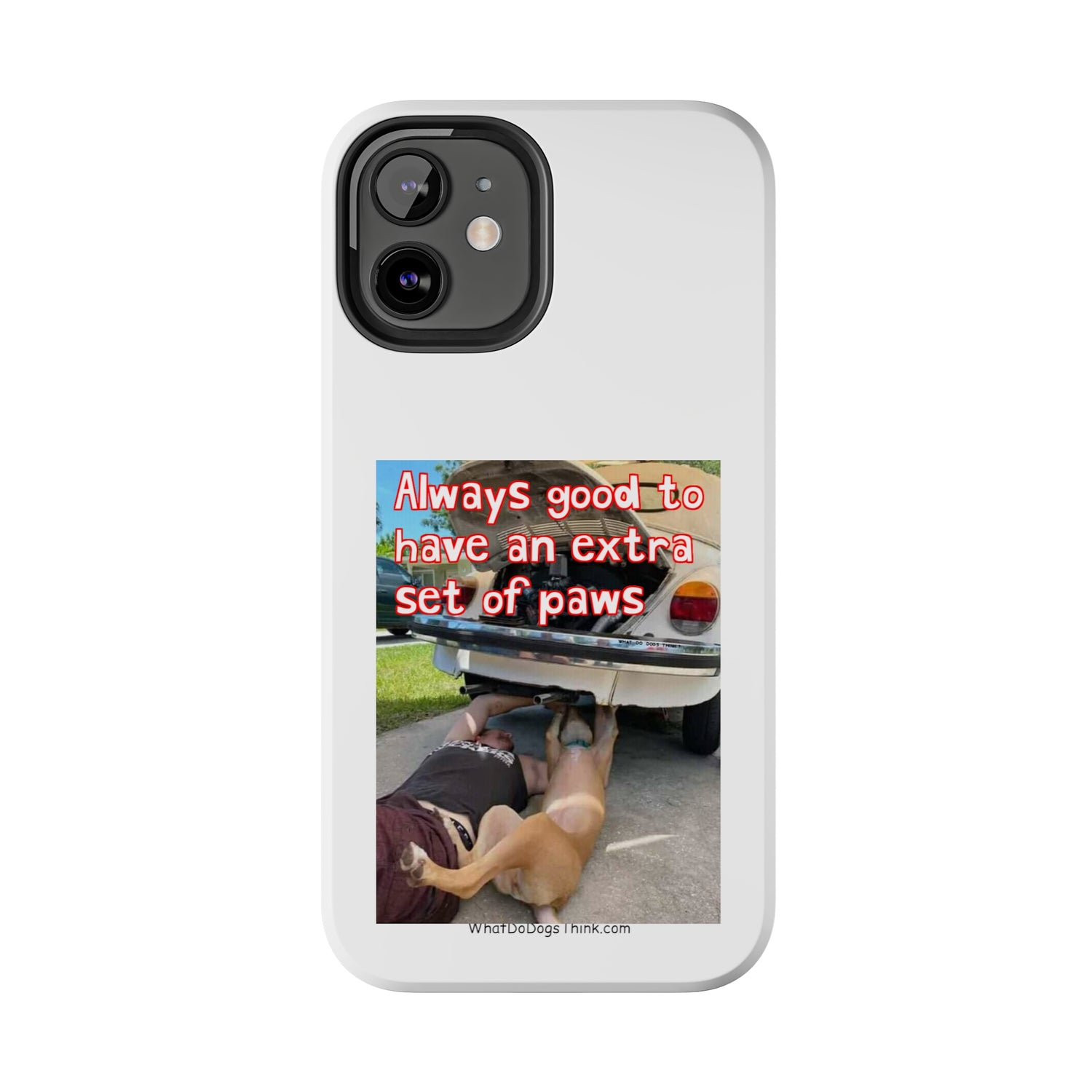 Extra Paw    White Tough Phone Cases