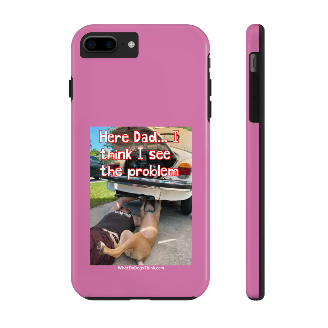 Here Dad    Pink Tough Phone Cases