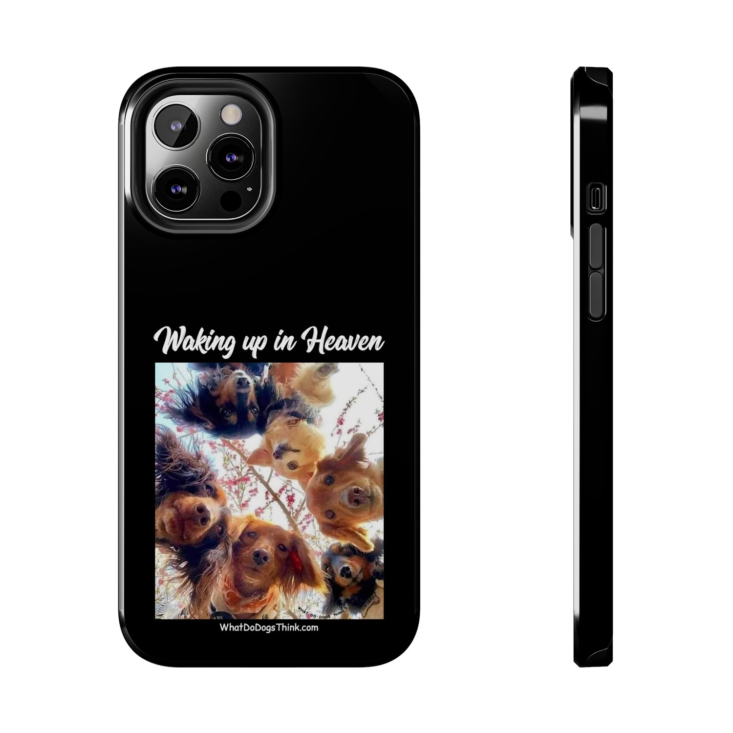 Waking Up in Heaven   Black Tough Phone Cases