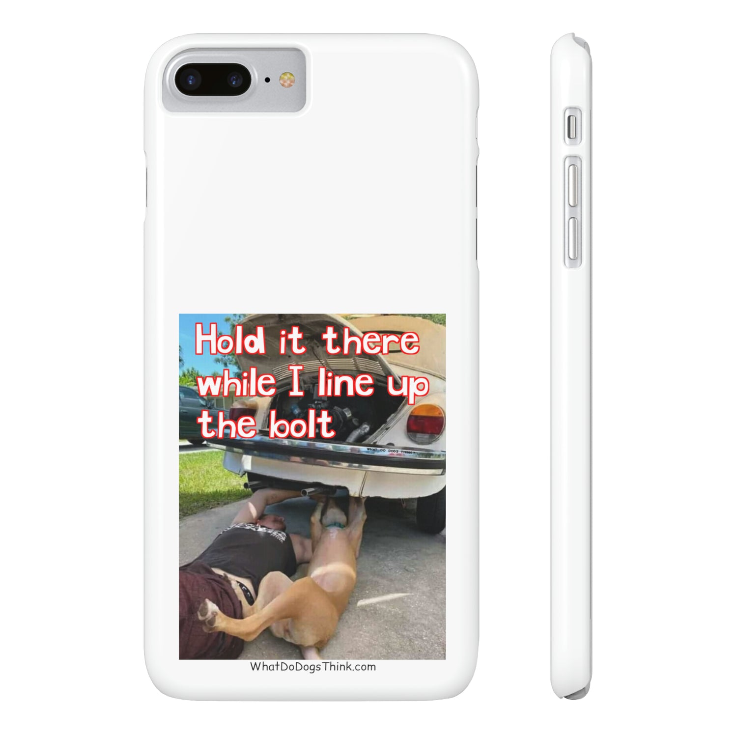 Hold It     White Slim Phone Cases