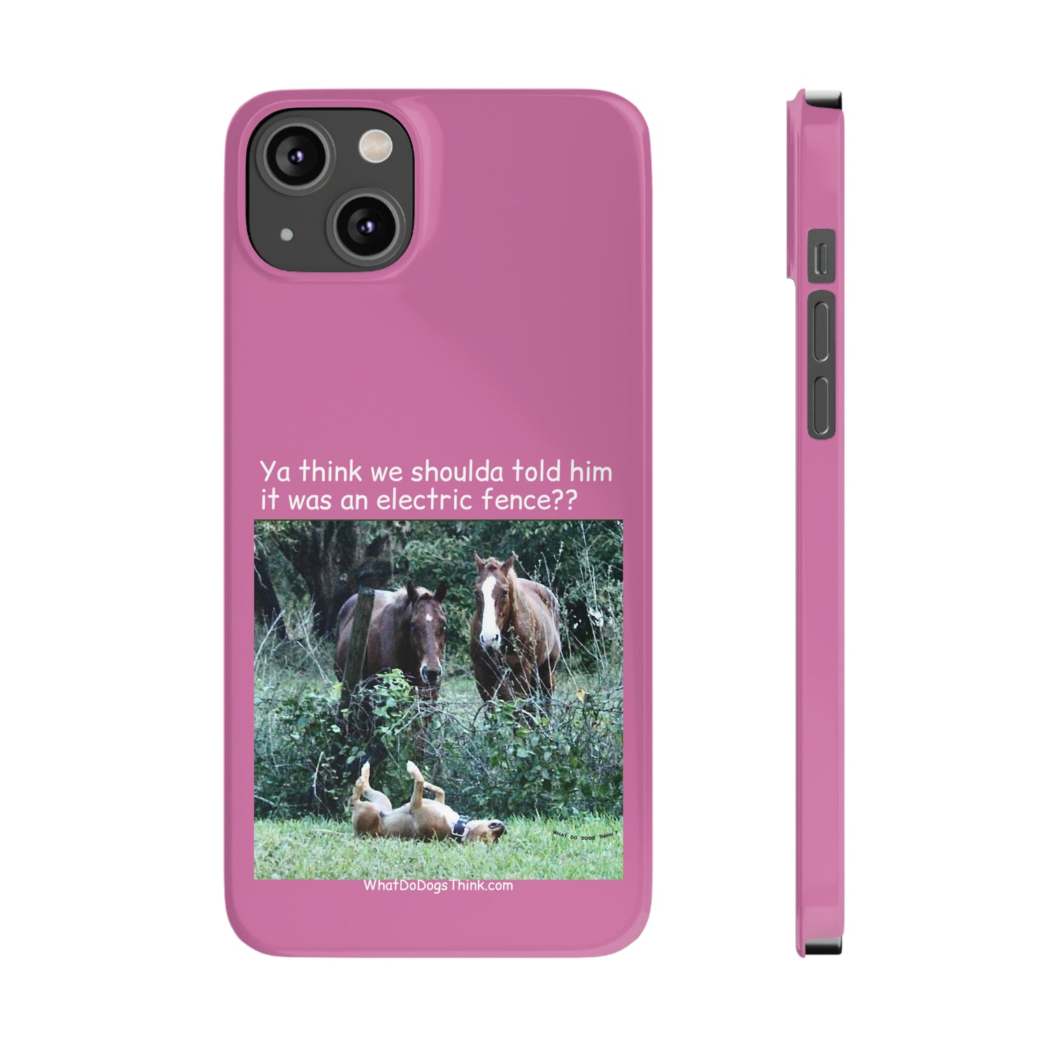 Electric Fence      Pink Slim Phone Case