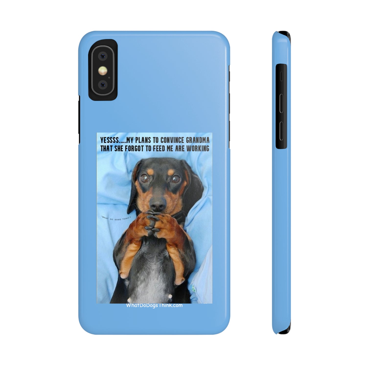 Grandma    Blue Slim Phone Cases