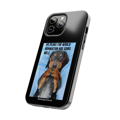 World Domination    Black Tough Phone Cases