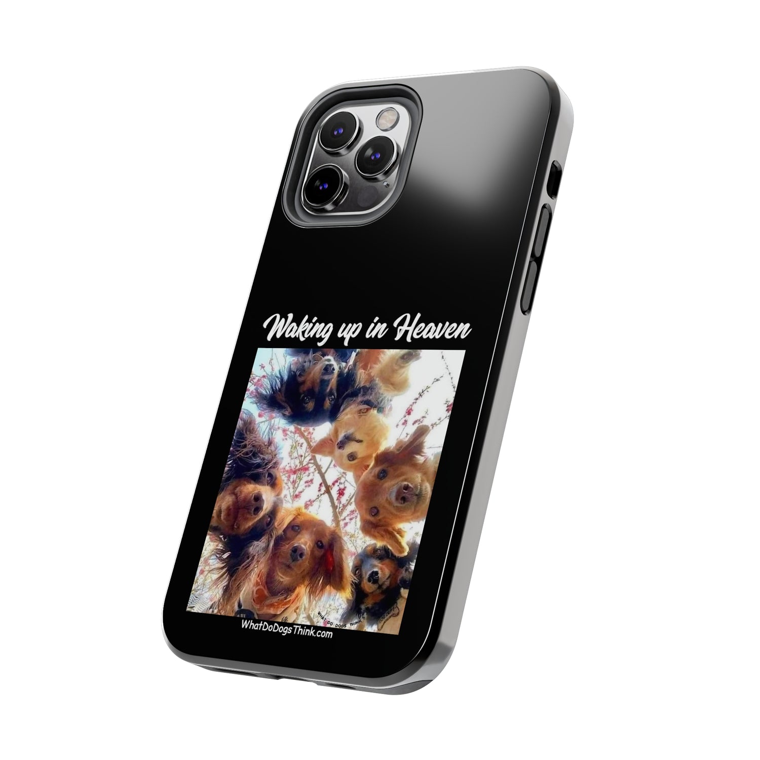 Waking Up in Heaven   Black Tough Phone Cases