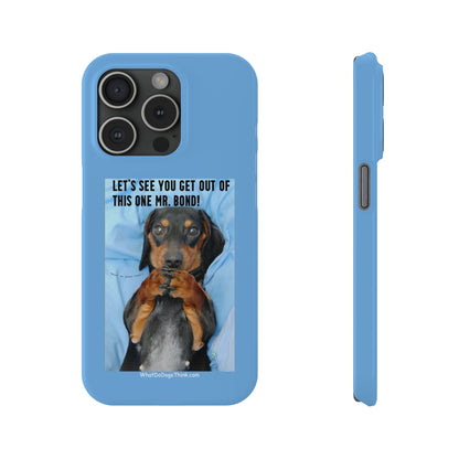 Mr. Bond    Blue Slim Phone Cases