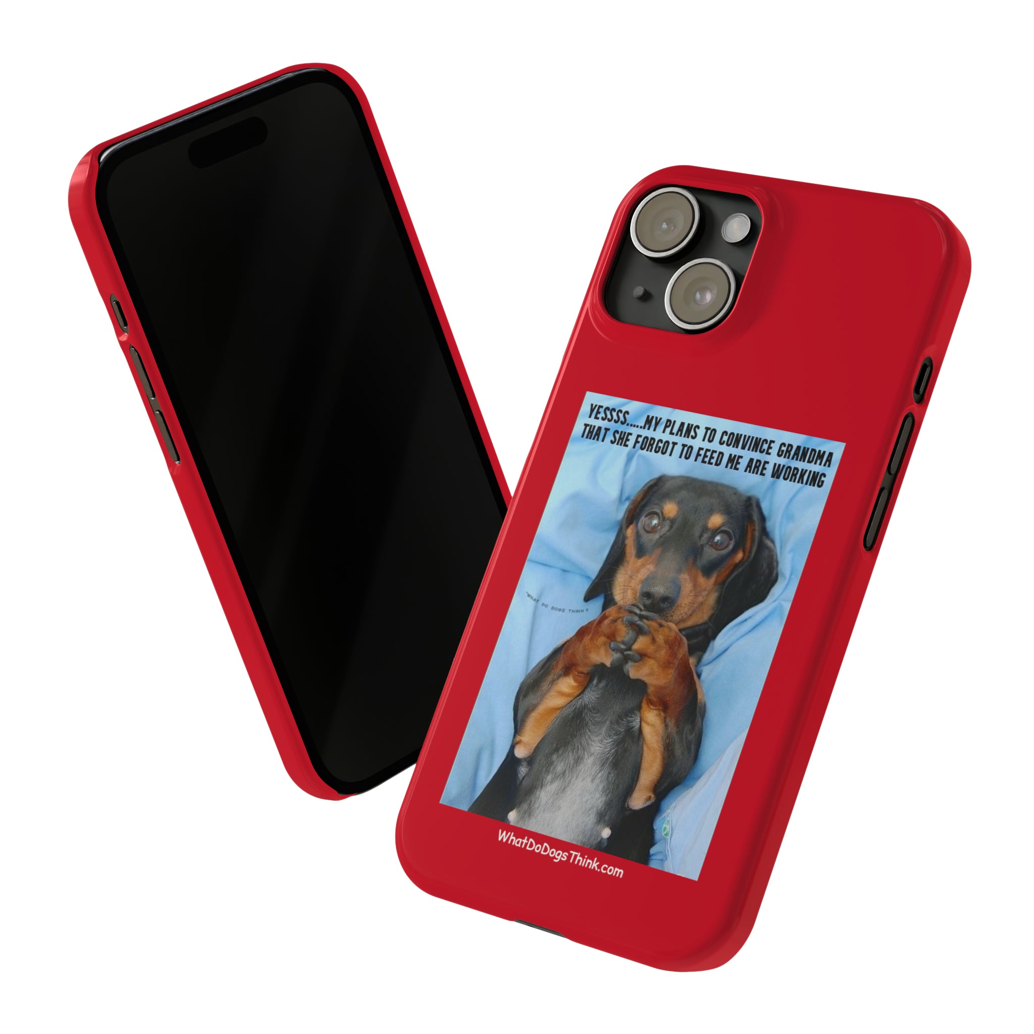 Grandma    Red Slim Phone Cases