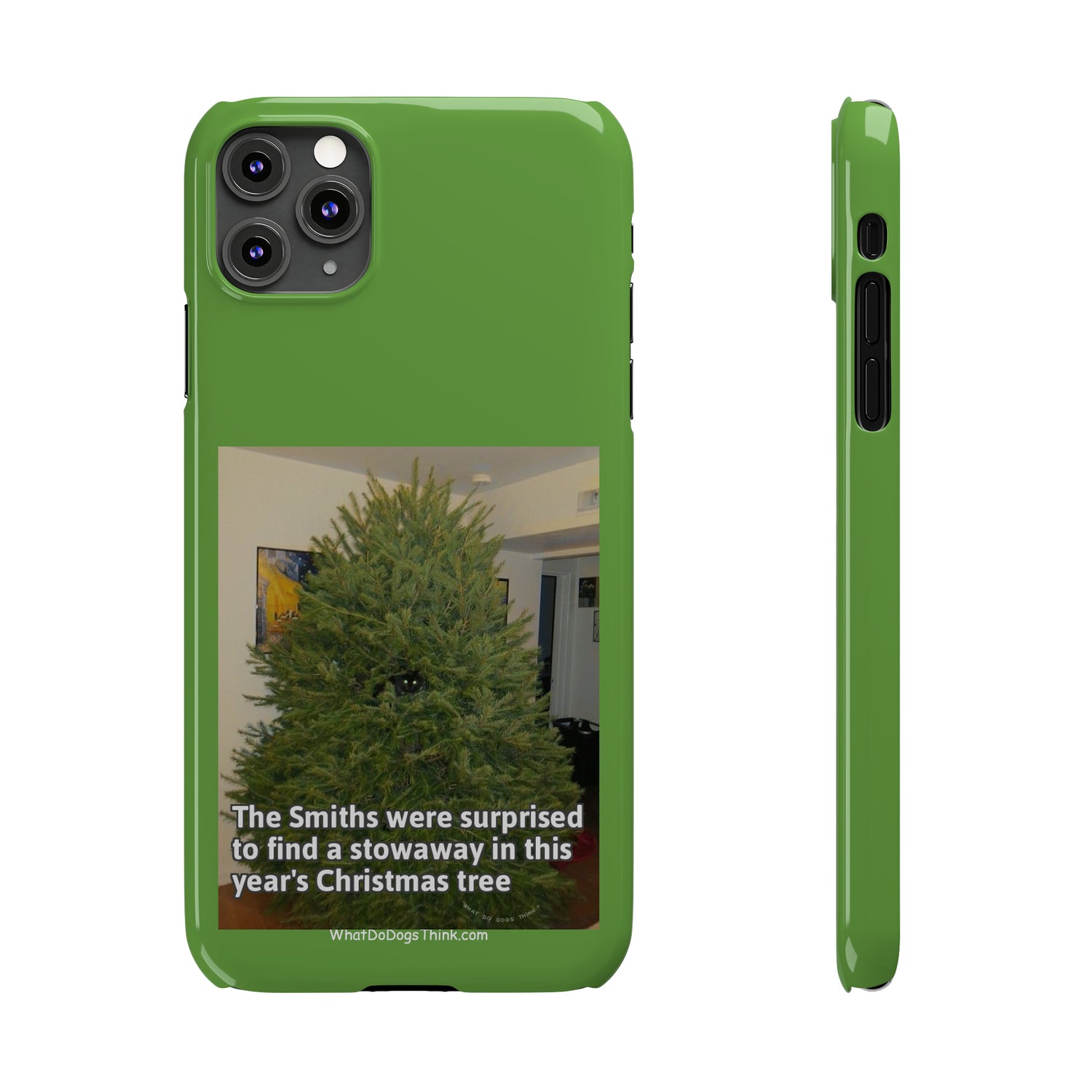 Stowaway Cat      Green Slim Phone Case