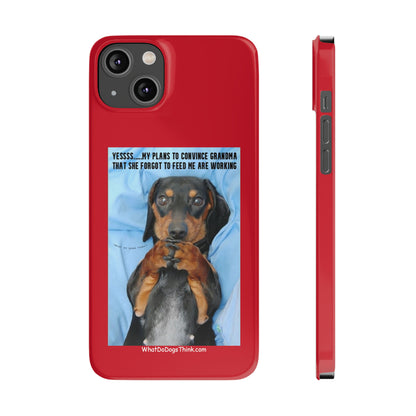 Grandma    Red Slim Phone Cases