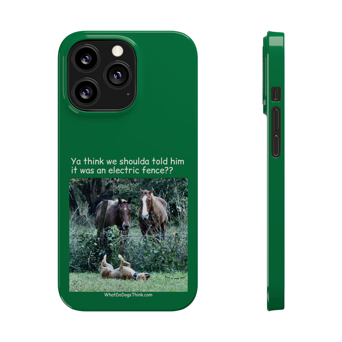Electric Fence Green Slim Phone Case