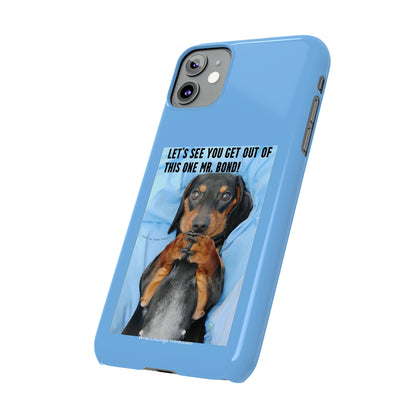 Mr. Bond    Blue Slim Phone Cases