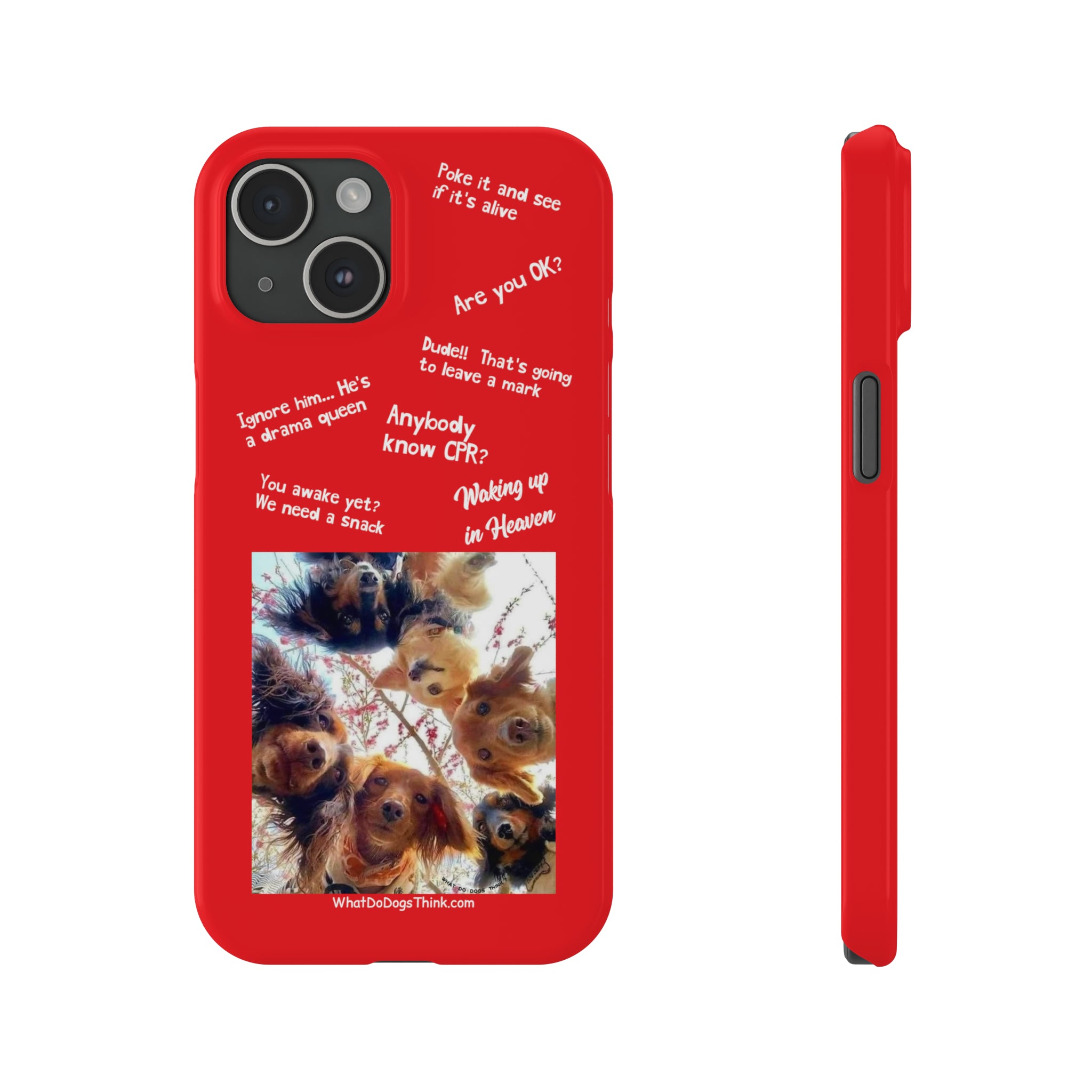 Are You OK?  Compilation    Red Slim Phone Cases