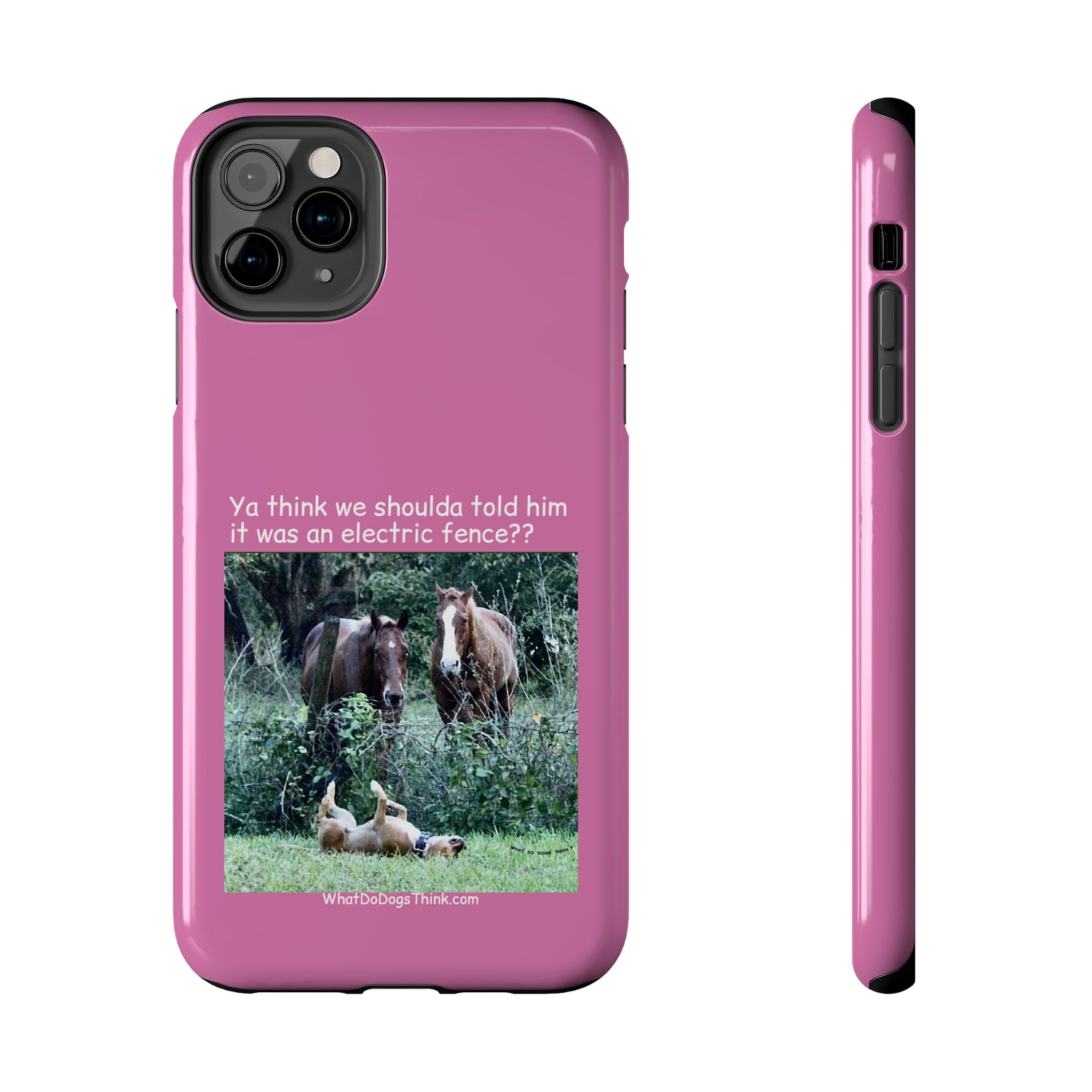 Electric Fence   Pink Tough Phone Cases