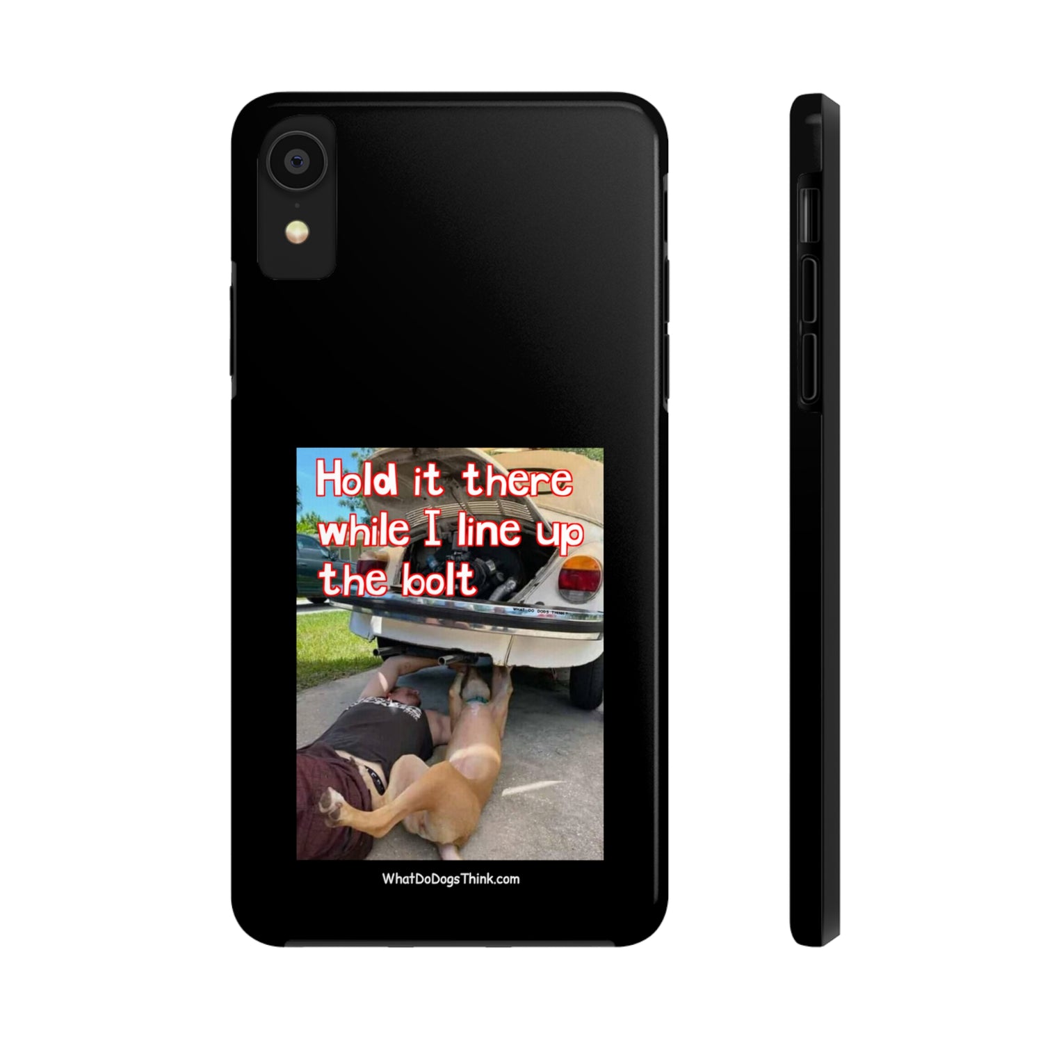 Hold it   Black Tough Phone Cases