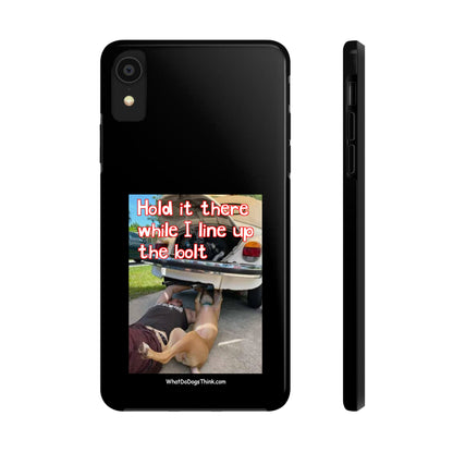 Hold it   Black Tough Phone Cases