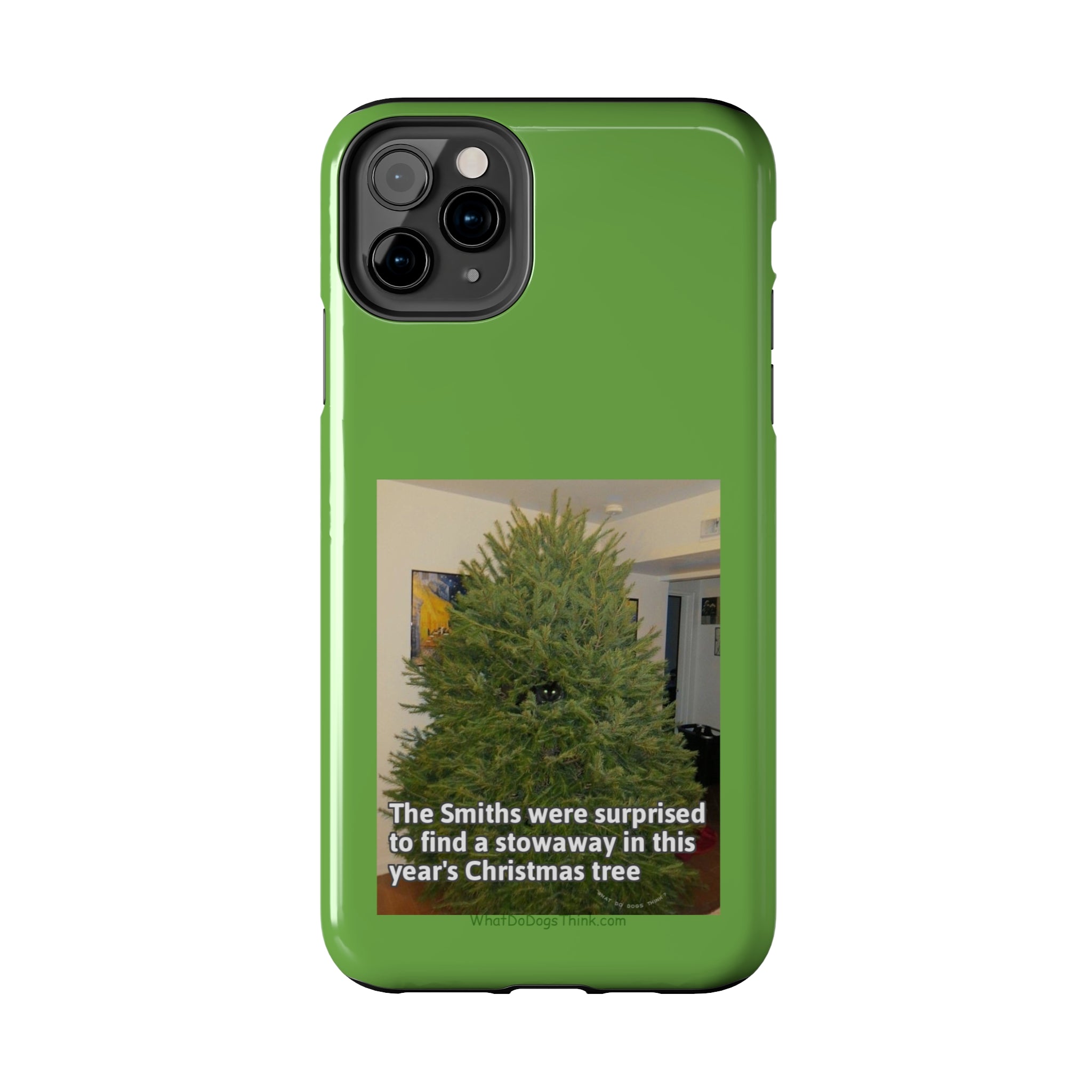 Stowaway Cat Green  Tough Phone Cases