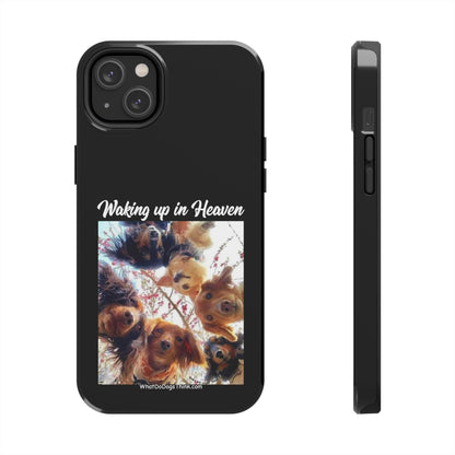 Waking Up in Heaven   Black Tough Phone Cases