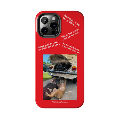 Bug Helper Compilation   Red Tough Phone Cases