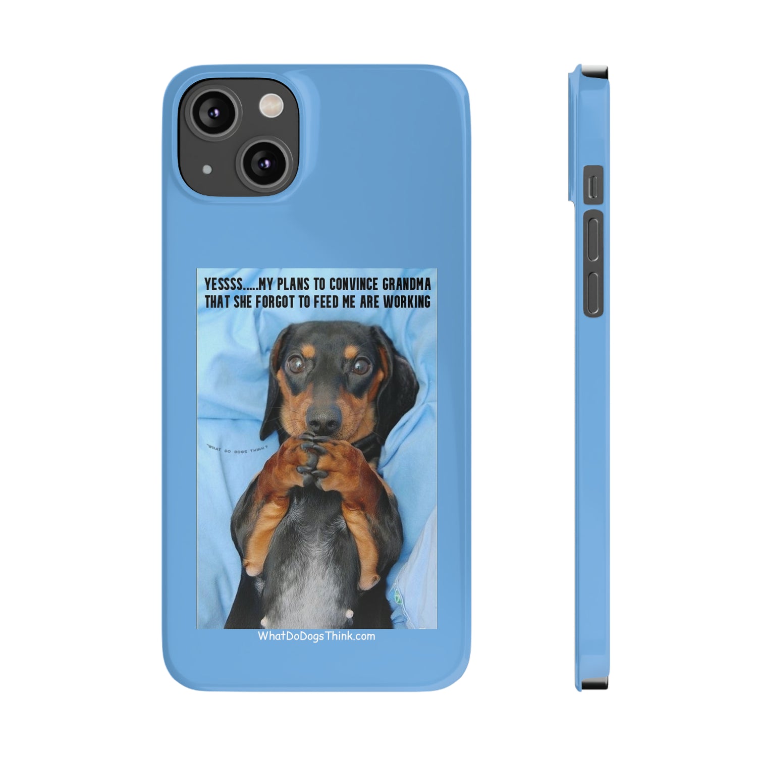 Grandma    Blue Slim Phone Cases