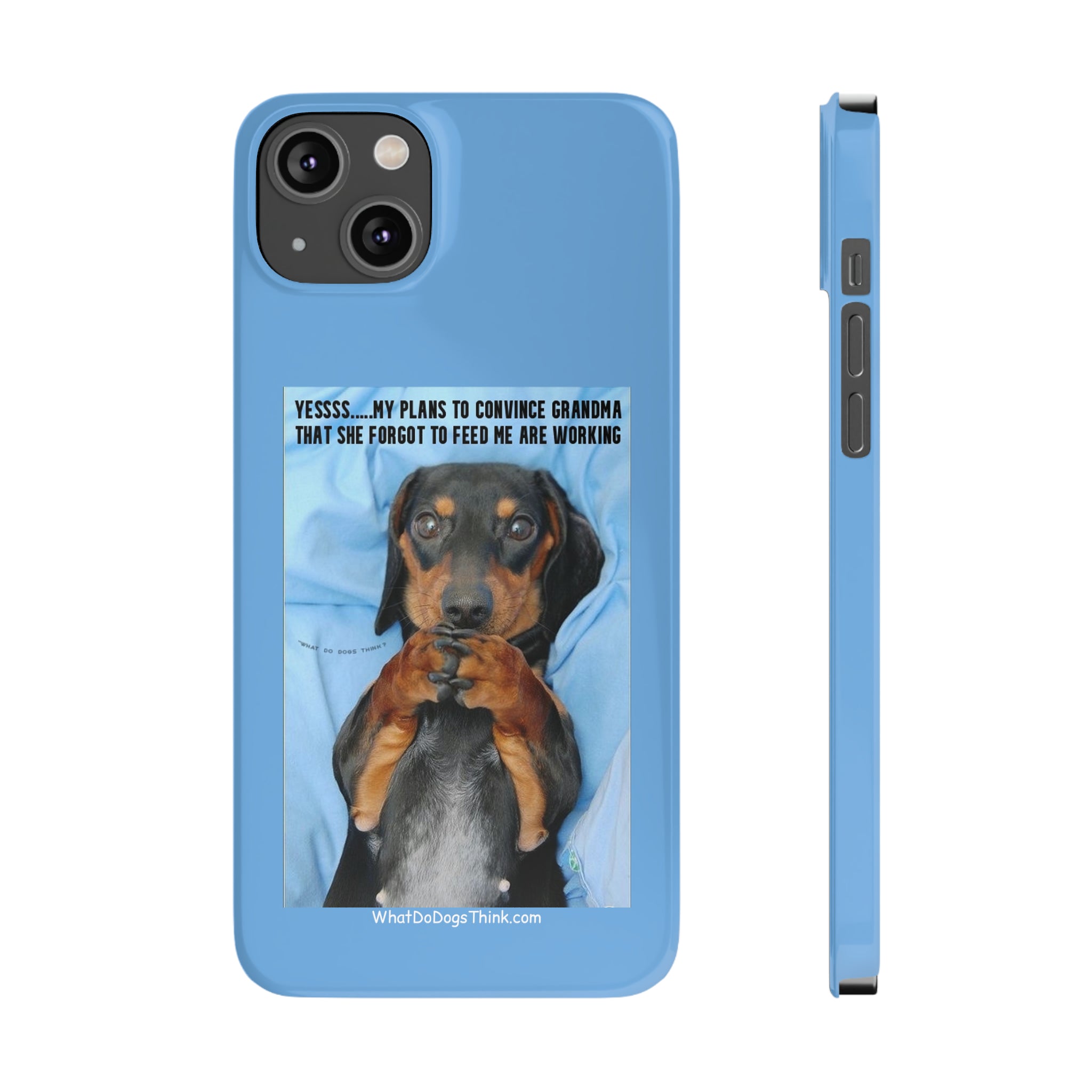 Grandma    Blue Slim Phone Cases