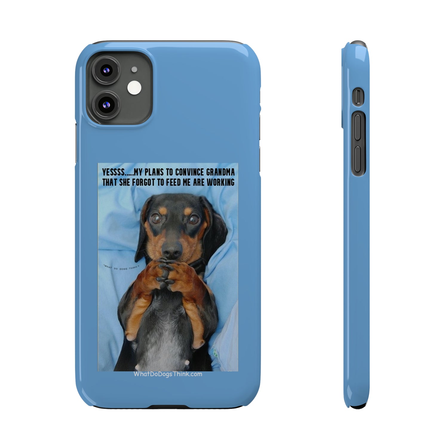 Grandma    Blue Slim Phone Cases