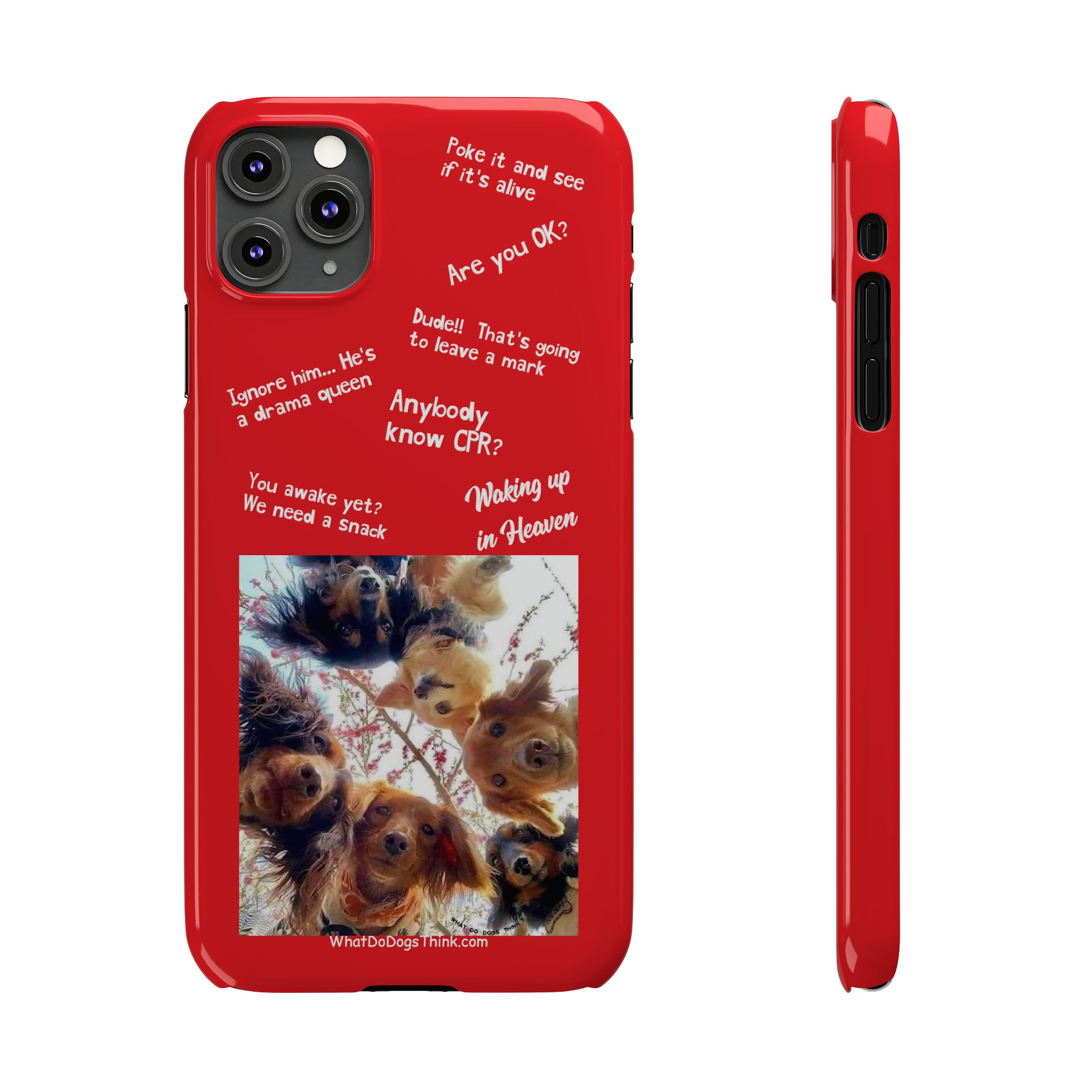 Are You OK?  Compilation    Red Slim Phone Cases