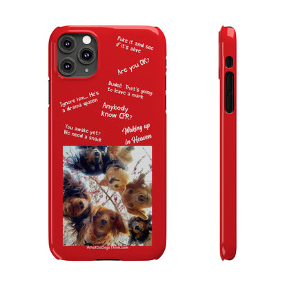 Are You OK?  Compilation    Red Slim Phone Cases