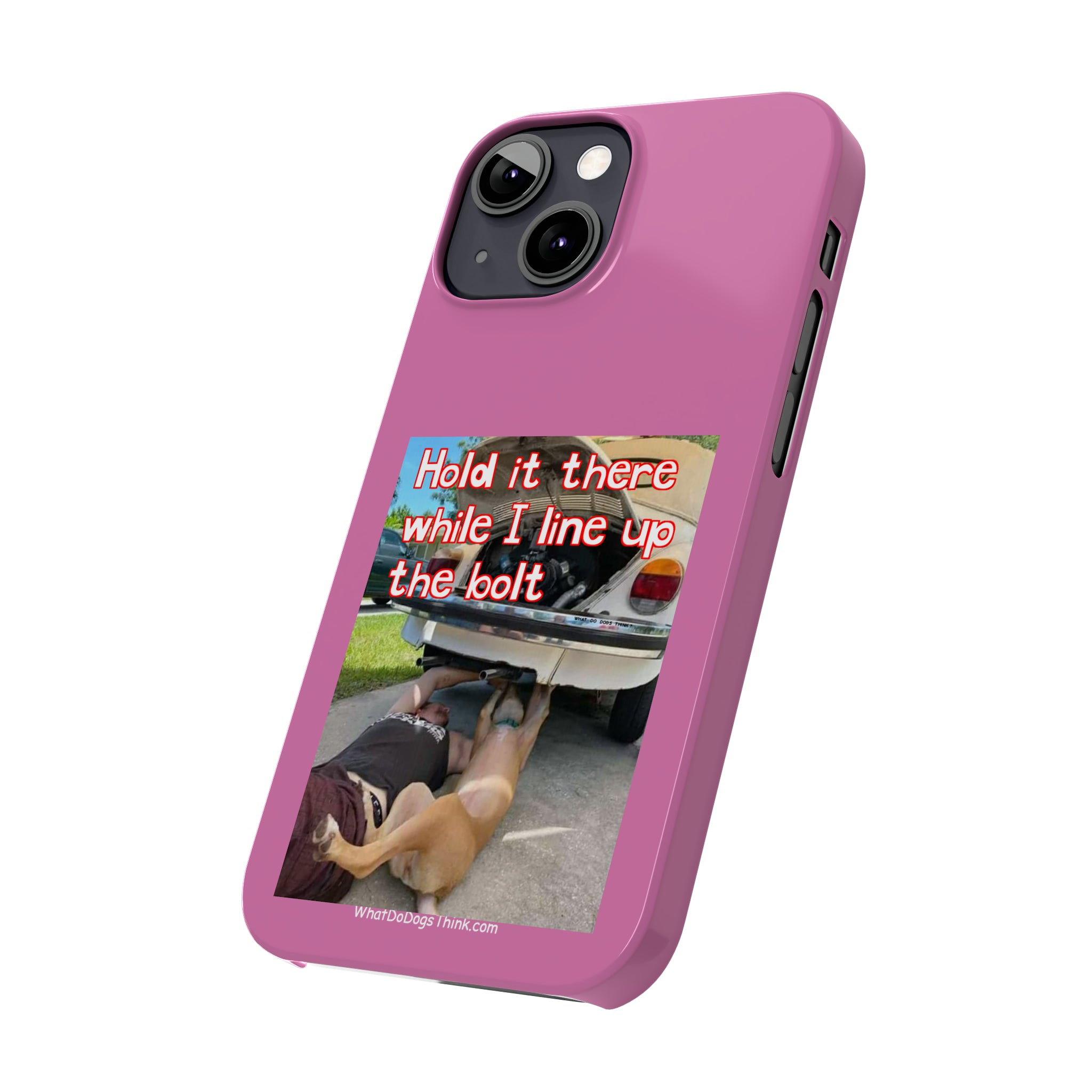 Hold It    Pink Slim Phone Cases