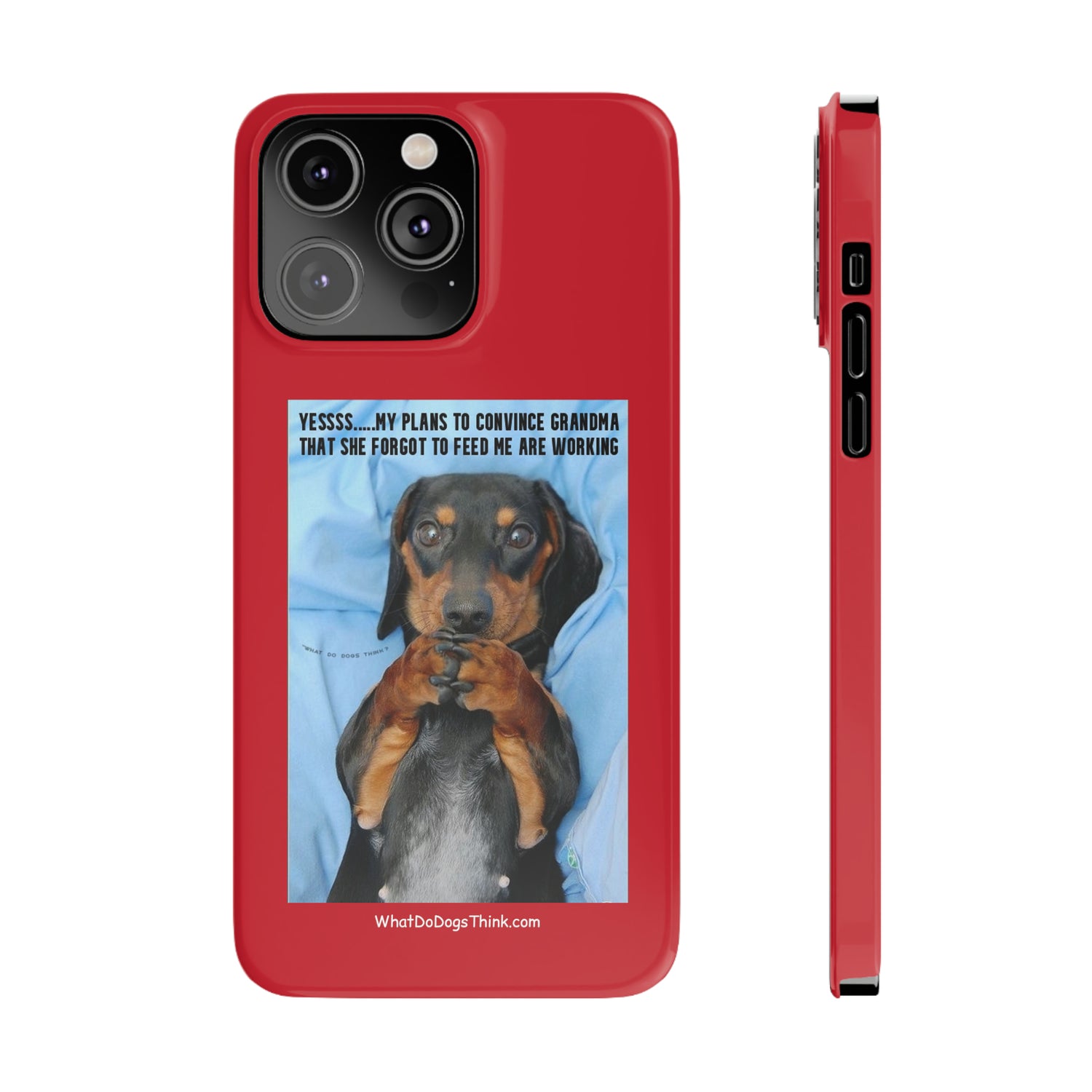 Grandma    Red Slim Phone Cases