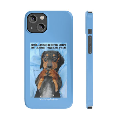 Grandma    Blue Slim Phone Cases