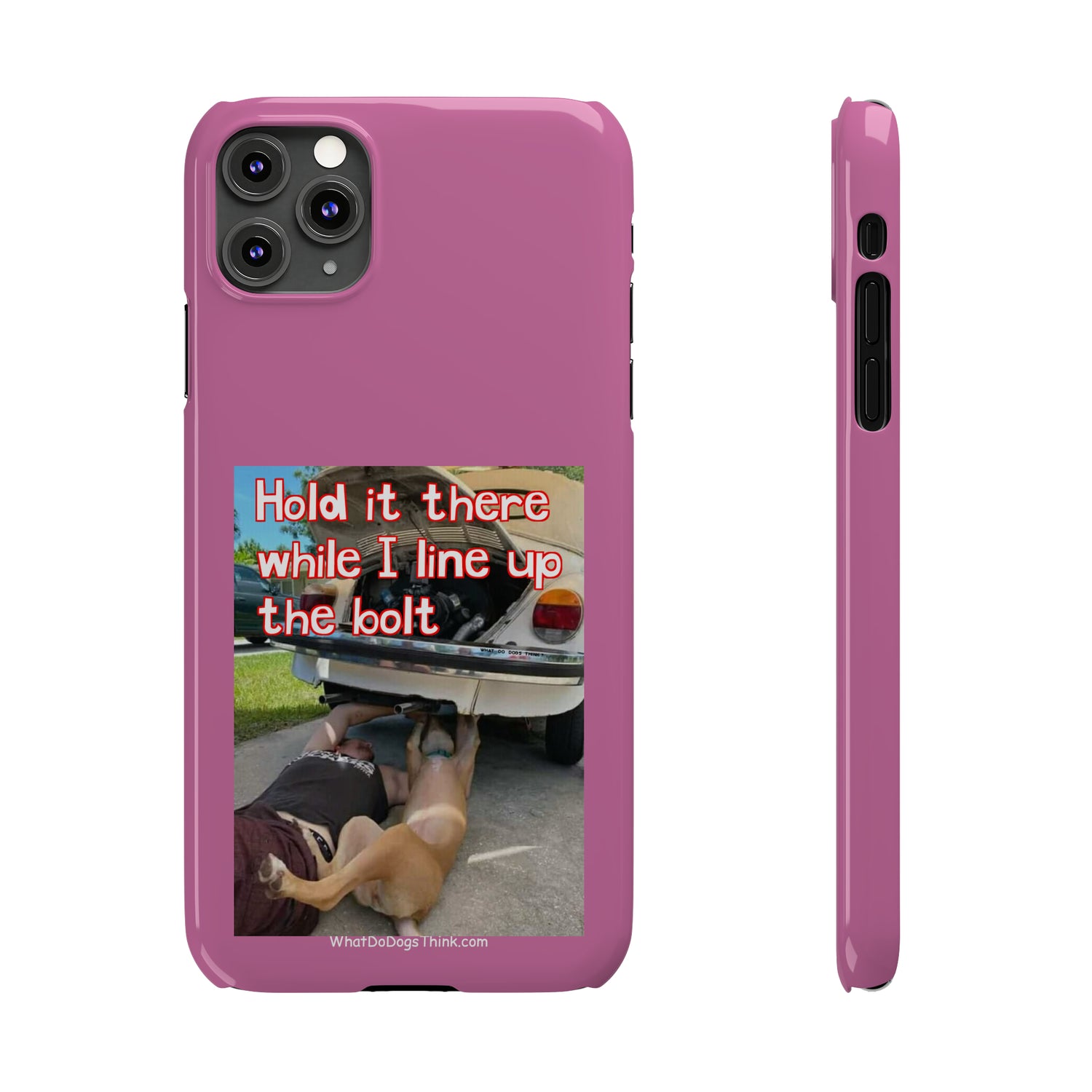 Hold It    Pink Slim Phone Cases