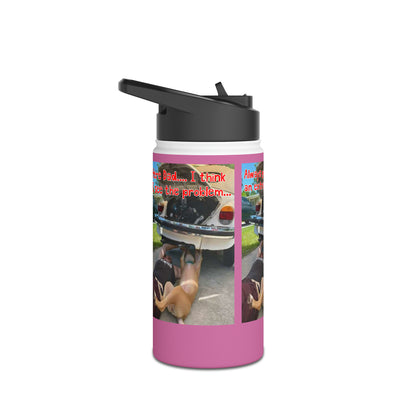 VW Helper   Pink Stainless Steel Water Bottle, Standard Lid