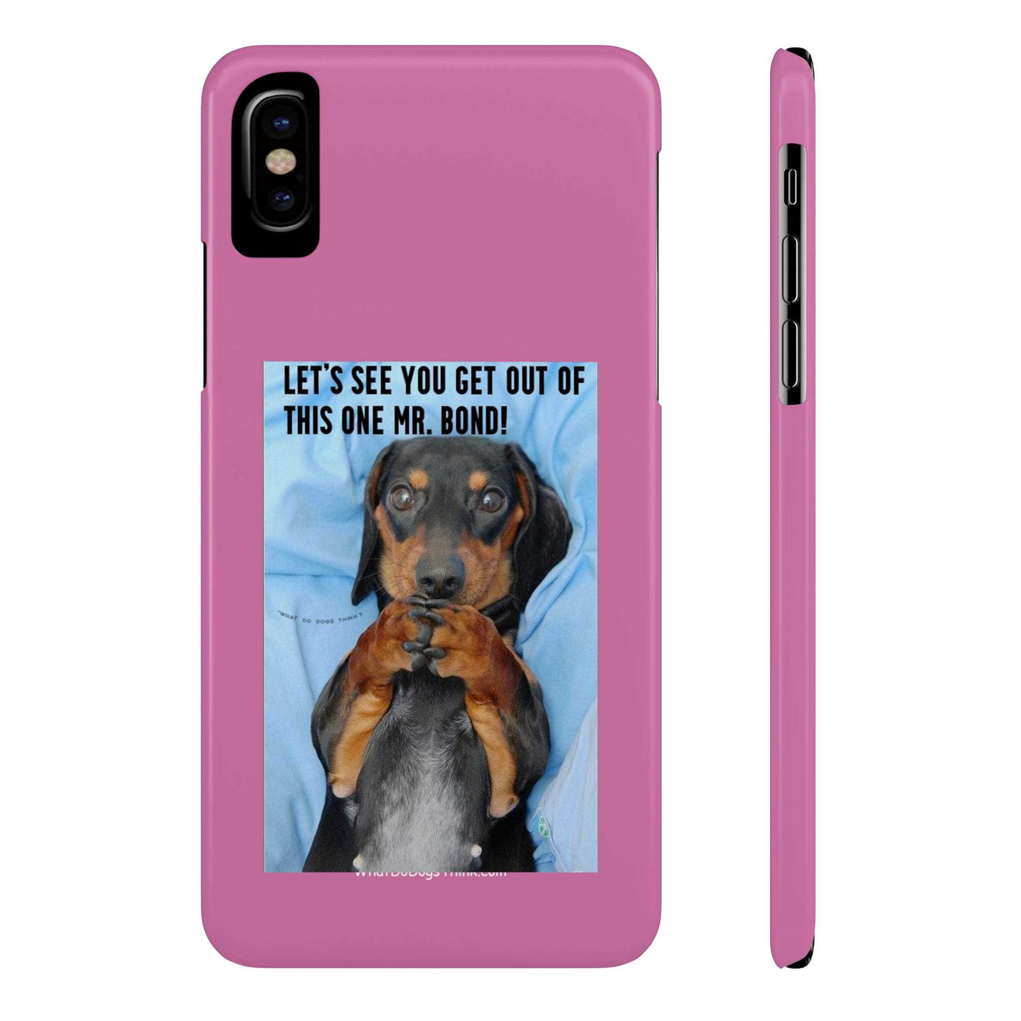 Mr. Bond    Pink Slim Phone Cases