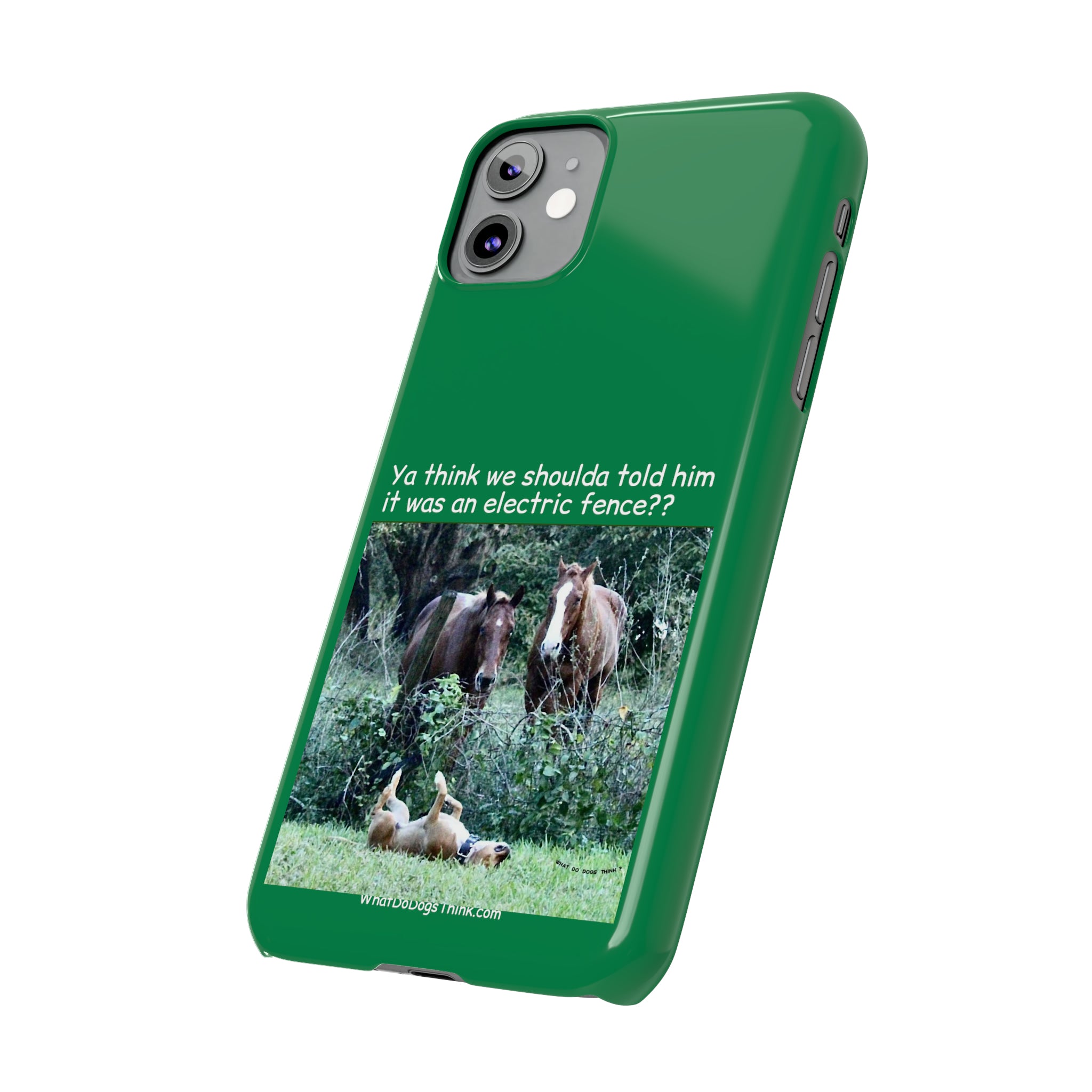 Electric Fence      Green Slim Phone Case