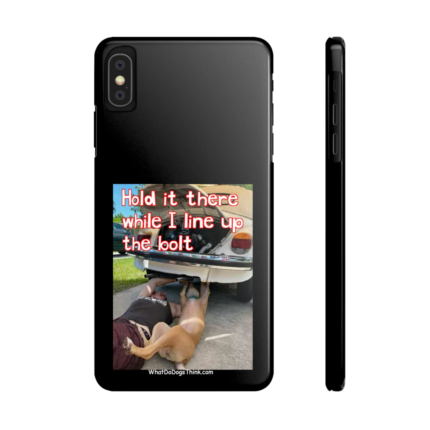 Hold It    Black Slim Phone Cases