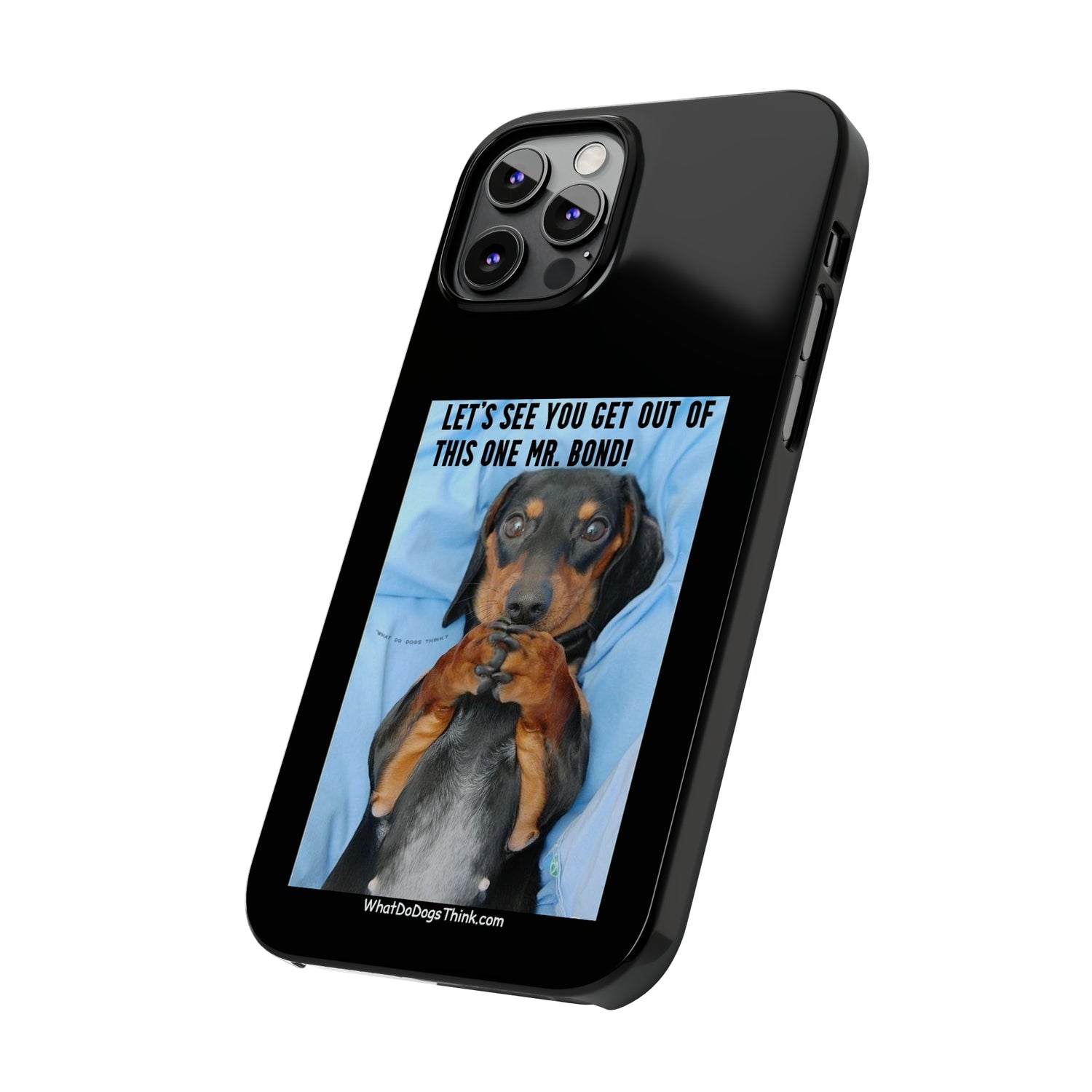 Mr. Bond  Black Slim Phone Cases