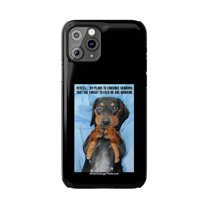 Grandma    Black Slim Phone Cases