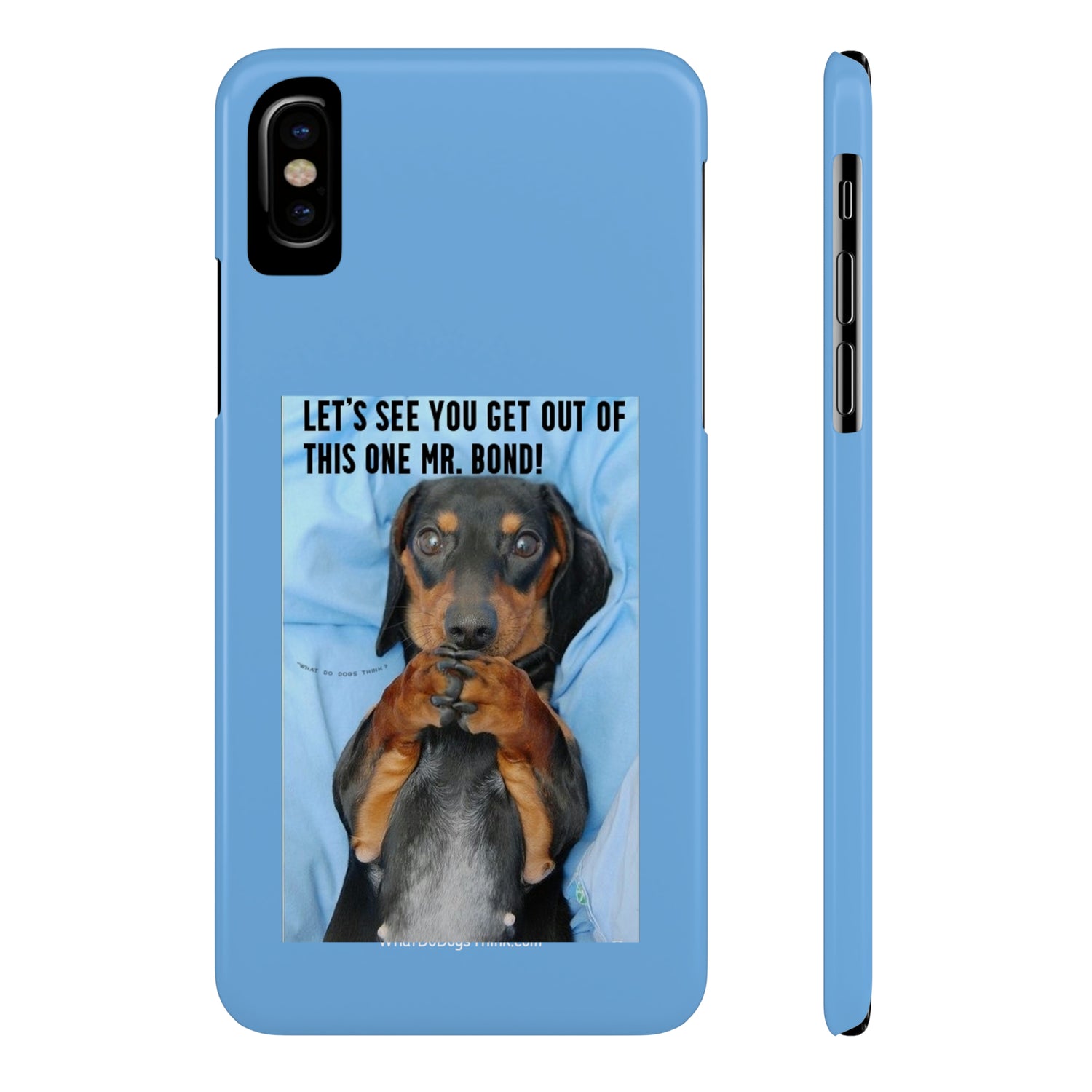 Mr. Bond    Blue Slim Phone Cases