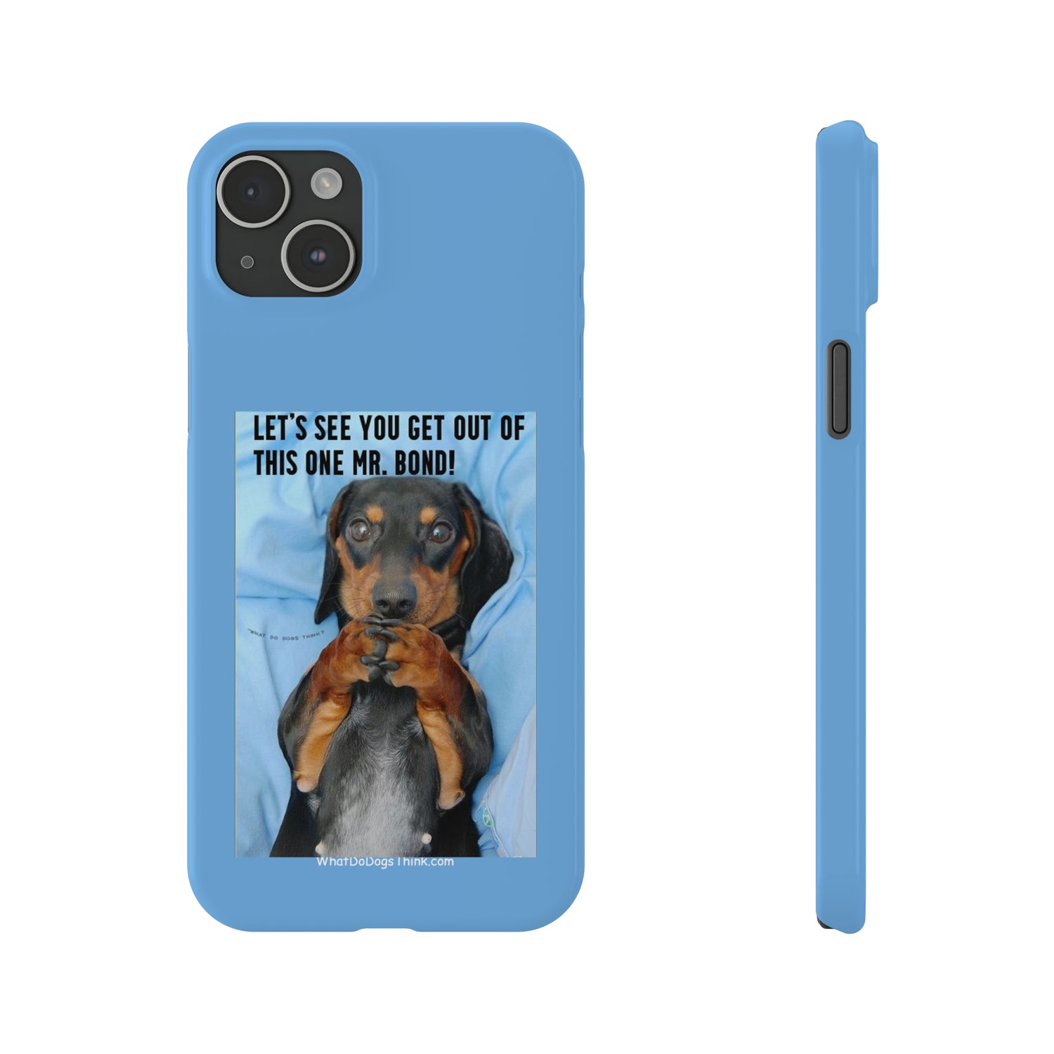 Mr. Bond    Blue Slim Phone Cases