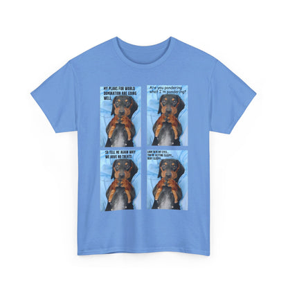 Devious Dachshund  T shirt Double Sided