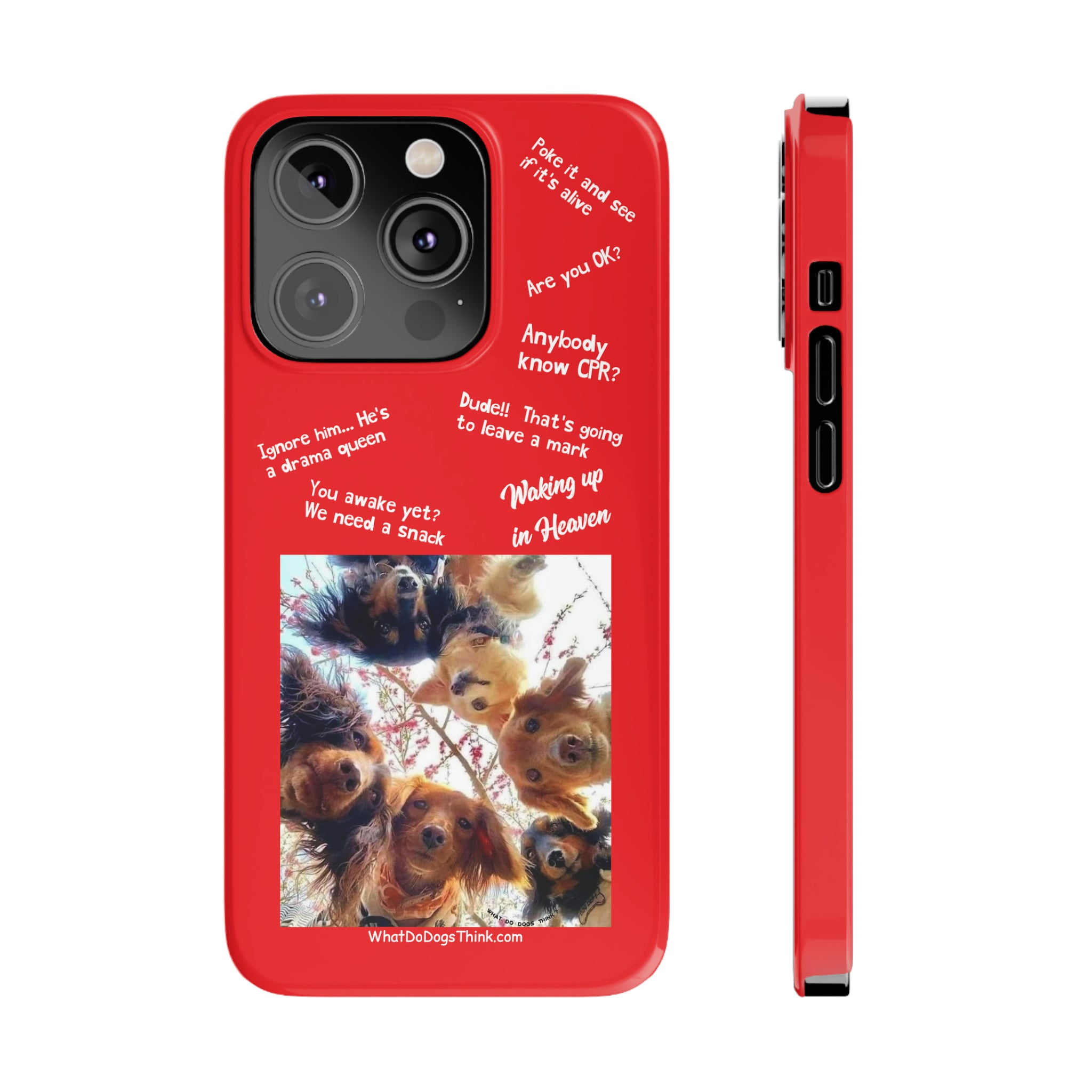 Are You OK?  Compilation    Red Slim Phone Cases