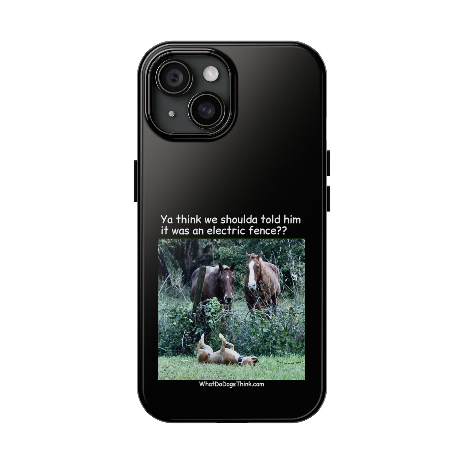 Electric Fence   Black Tough Phone Cases