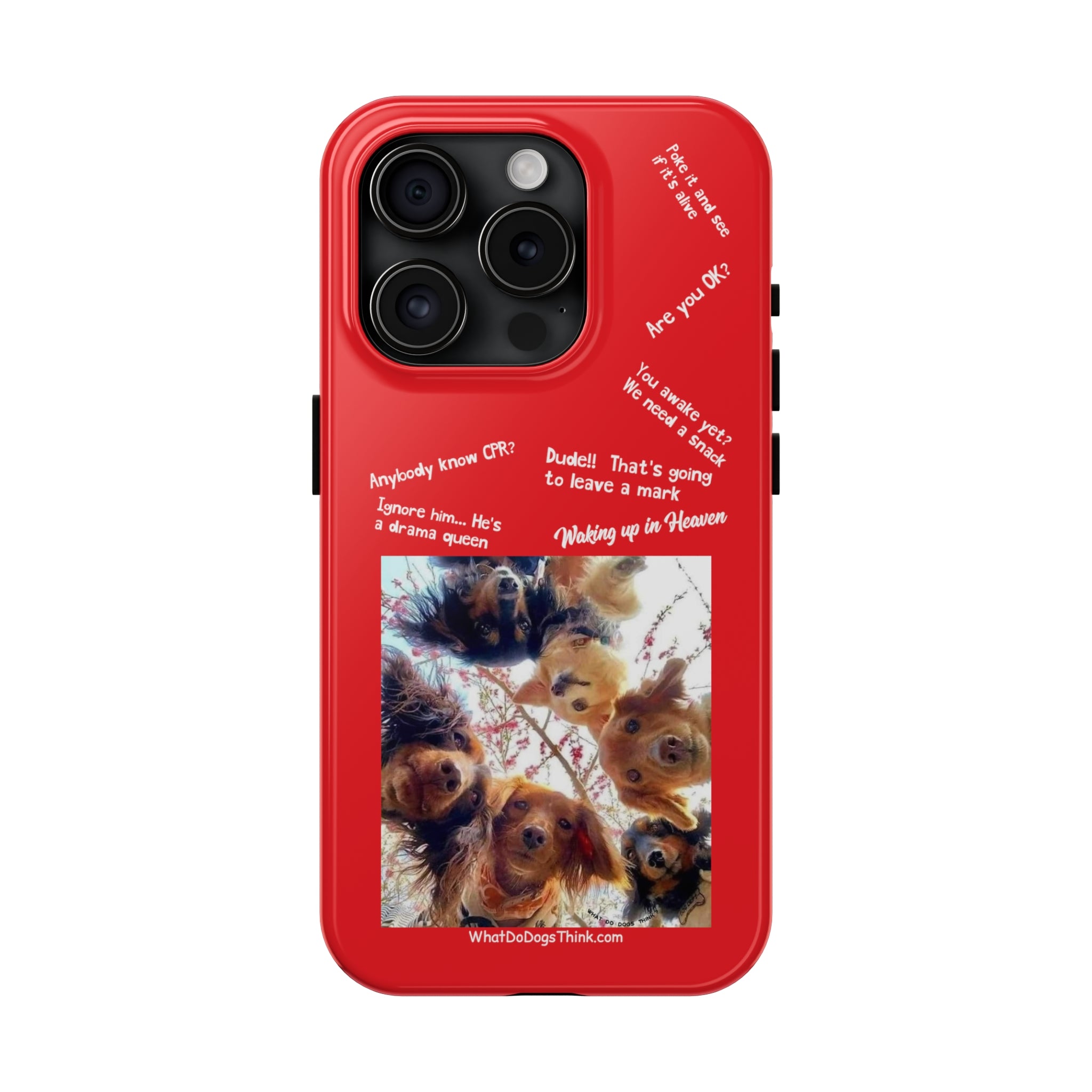 Are you OK? Compilation  Red Tough Phone Cases