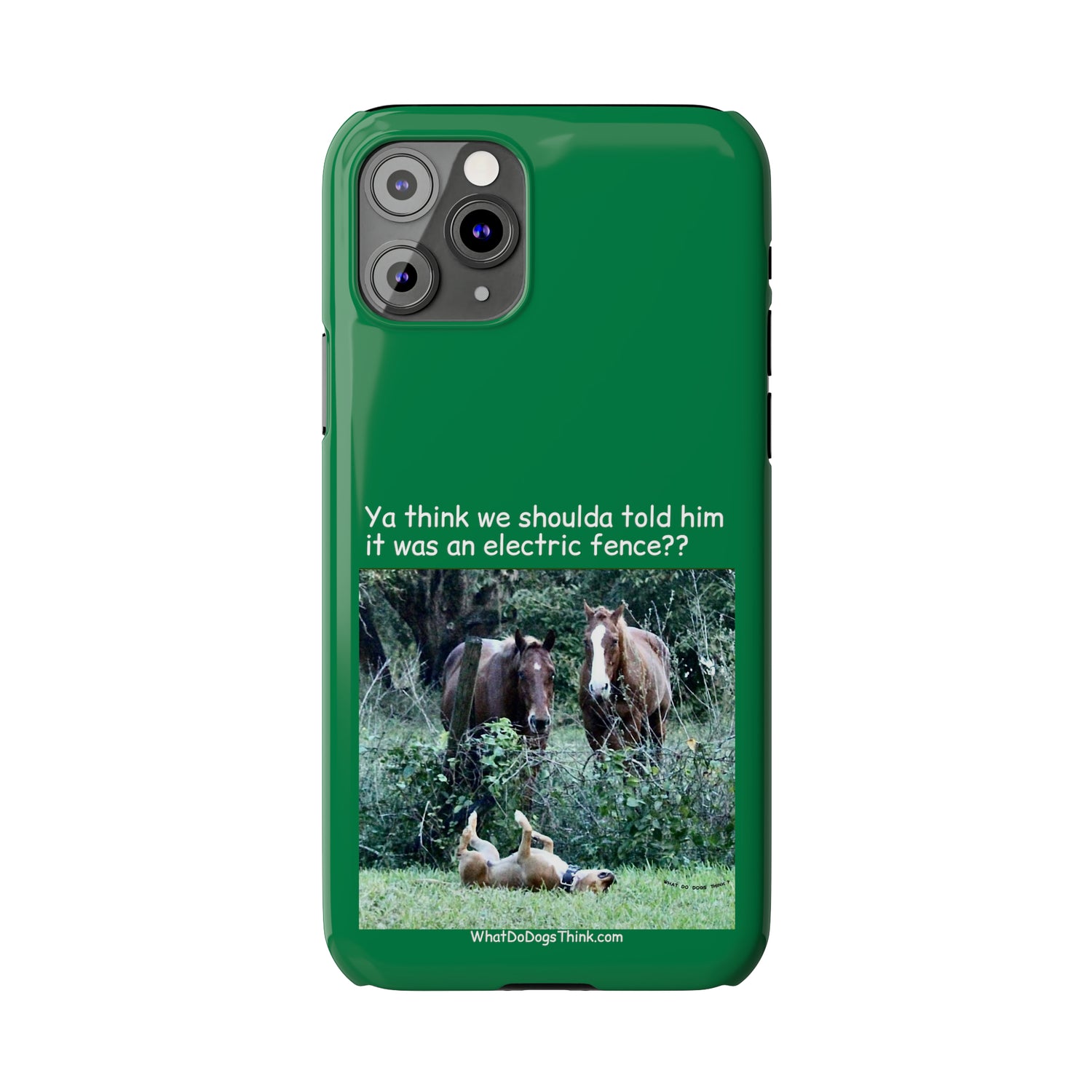 Electric Fence      Green Slim Phone Case