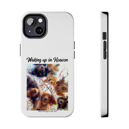 Waking Up in Heaven   White Tough Phone Cases