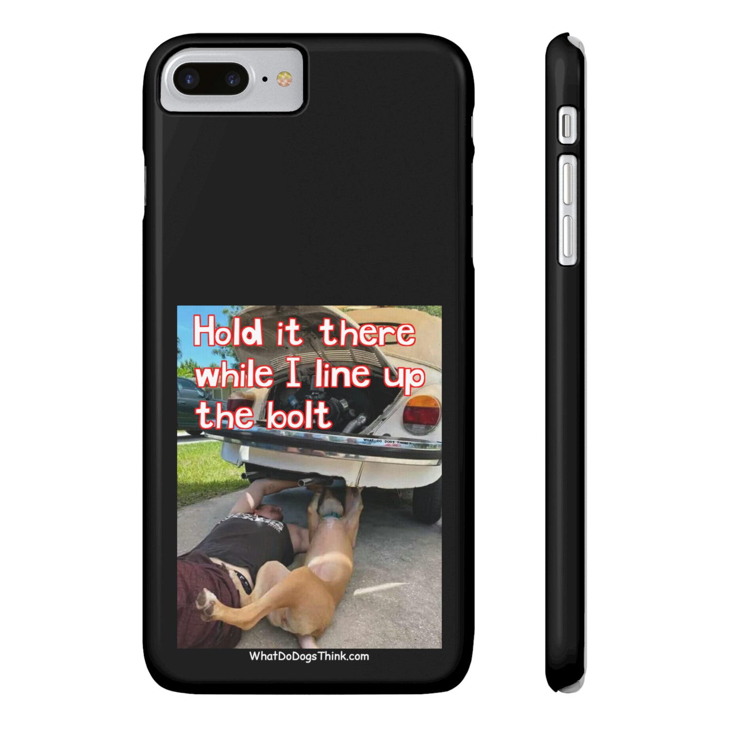 Hold It    Black Slim Phone Cases