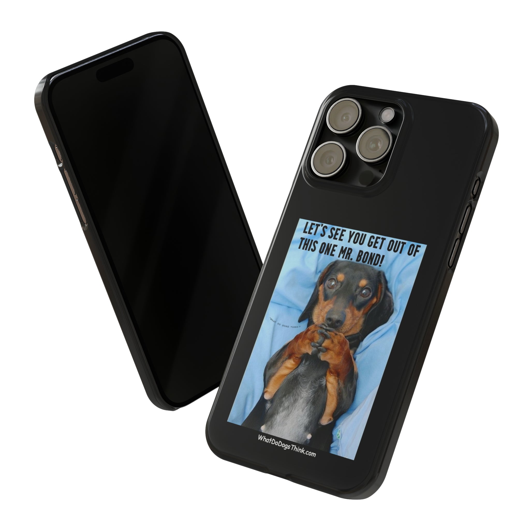 Mr. Bond  Black Slim Phone Cases