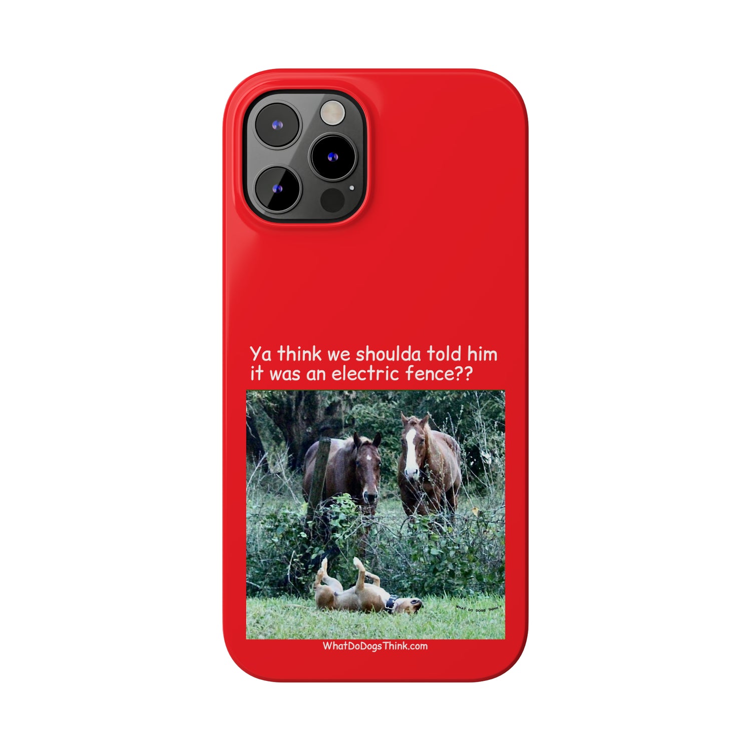 Electric Fence      Red Slim Phone Case