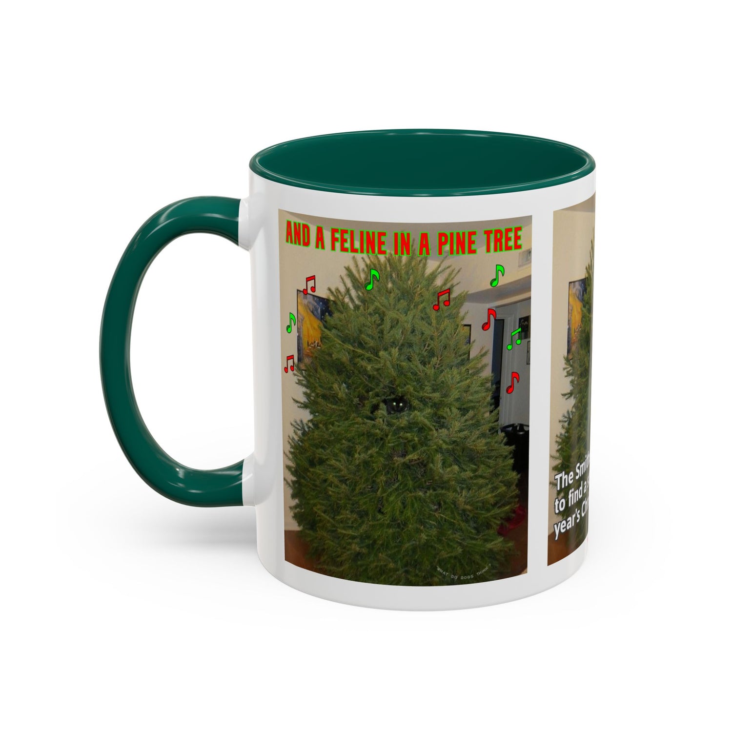 Christmas Tree Cat Mug
