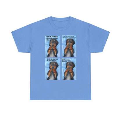 Devious Dachshund  T shirt Double Sided