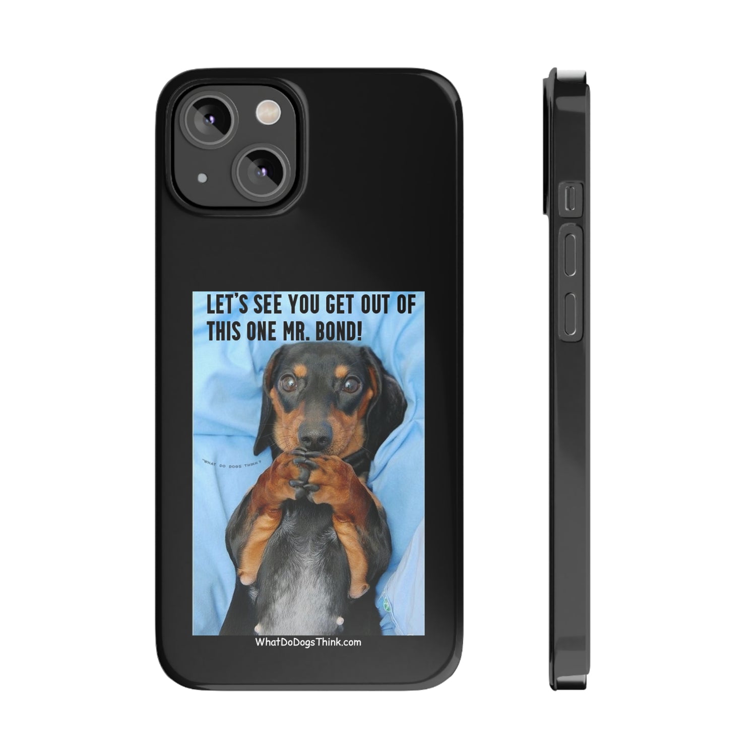 Mr. Bond  Black Slim Phone Cases